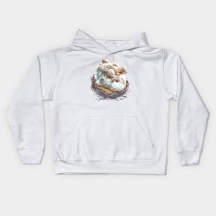 Birds on the nest Kids Hoodie